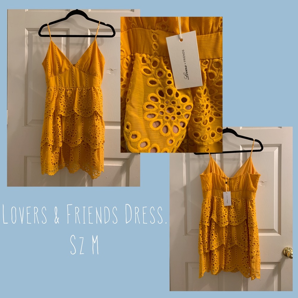 NWT Lovers + Friends Yellow Dress